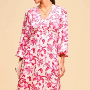 Aspiga Hannah Satin Dress - Paisley Floral