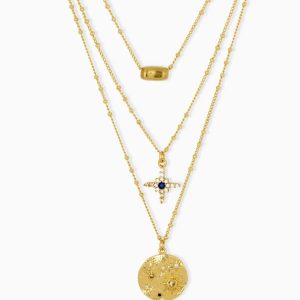 Ashiana Celeste Layered Gold Necklace
