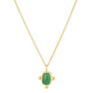 Ashiana Maya Green Onyx Pendant Necklace