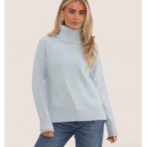 Inverted Seam Roll Neck Jumper
