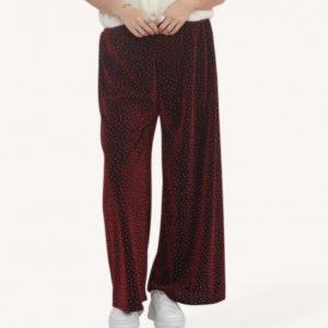 Wide Leg Diamanté Glitter Trousers
