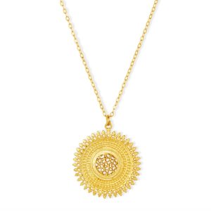 Ashiana Sole Gold Pendant Necklace