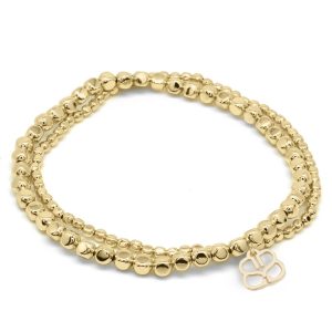 Boho Betty Kamala Minor Gold Stretch Bead Bracelet Set